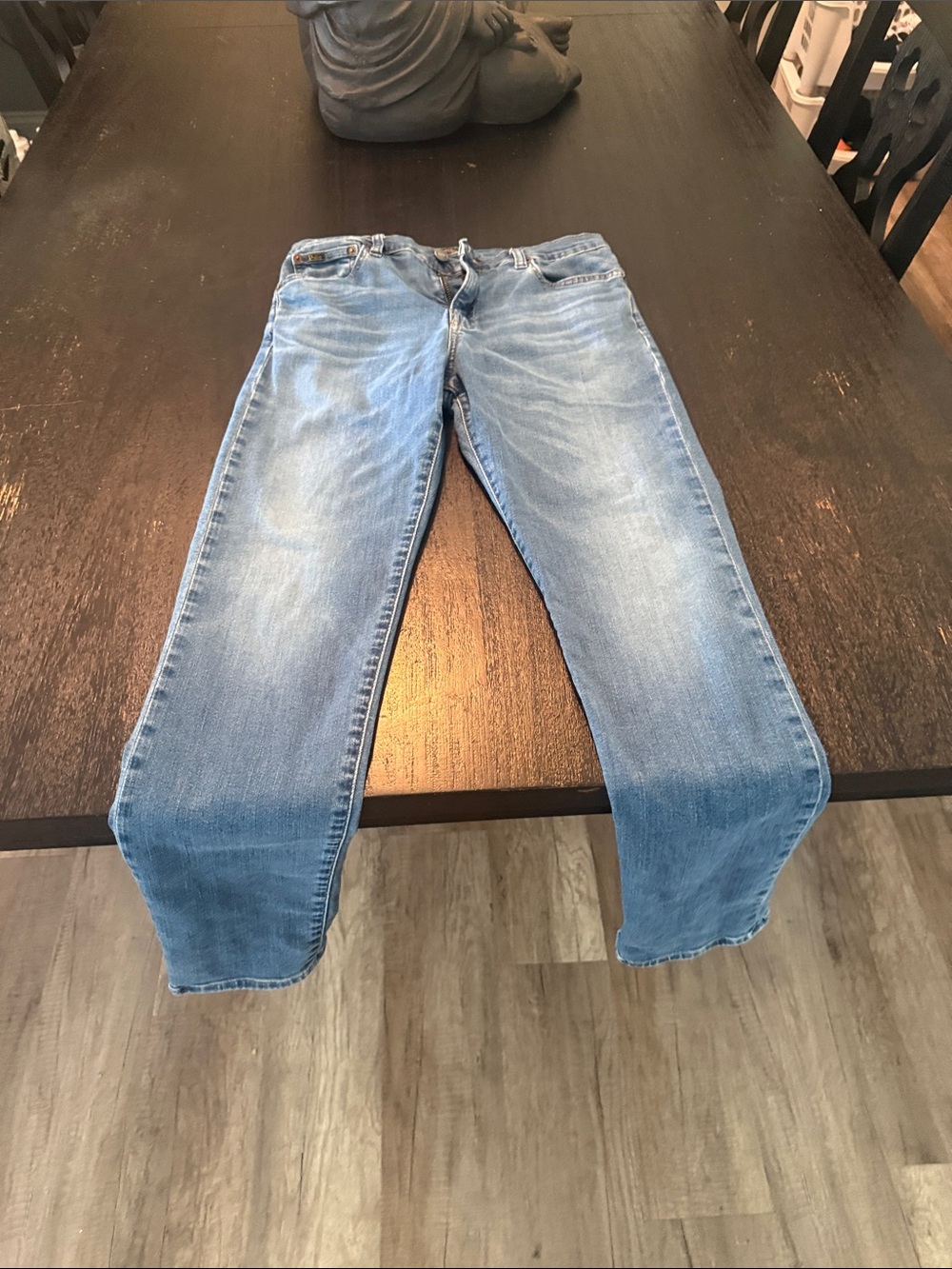 Ralph Lauren Men's Light Blue Relaxed Jeans